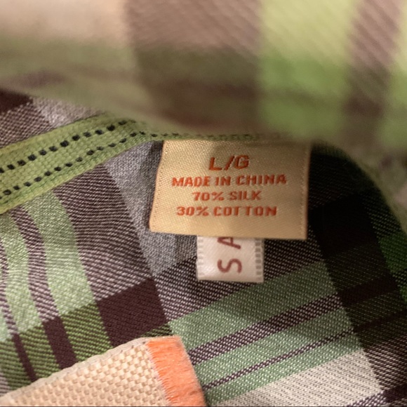 Tommy Bahama silk blend plaid shirt - Picture 5 of 10